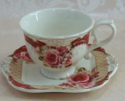 12-head tea cup and saucer ceramic tea set gift box