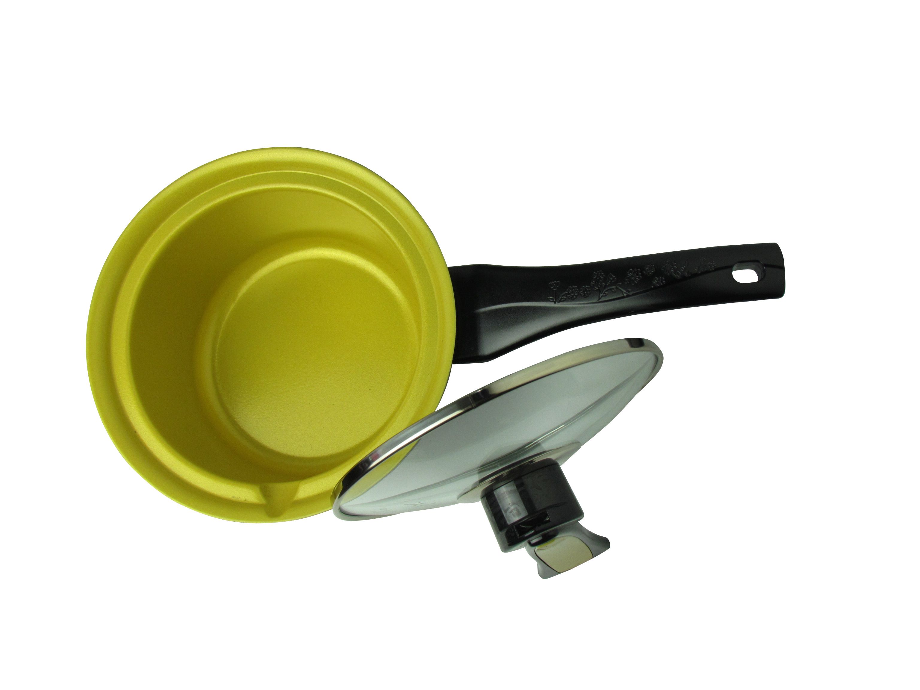 Cocina código coreano importado utensilios de cocina brown single handle pot 18cm Specification image