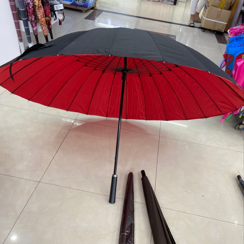 65 Cm 24 Piece Cloth Hand Open Umbrella, Casual Cloth Cover With Umbrella Specification drawing