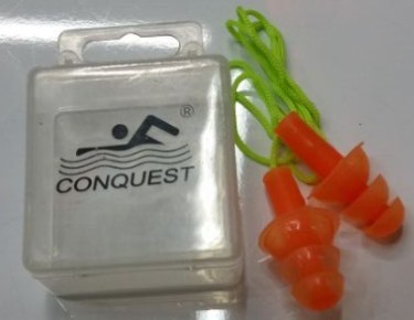 厂家直销 硅胶带绳耳塞 硅胶耳塞 游泳配件批发NC2带绳硅胶耳塞详情图5