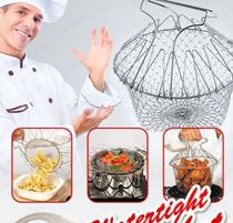 304 Stainless steel Fried basket folding basket basket chef basket