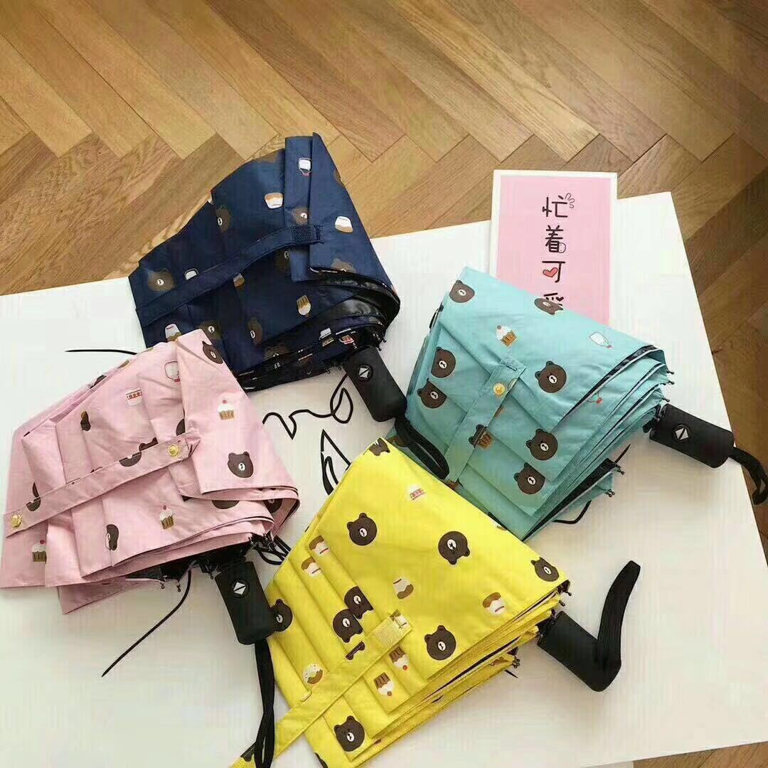 Three Fold Bear Full Automatic Umbrella