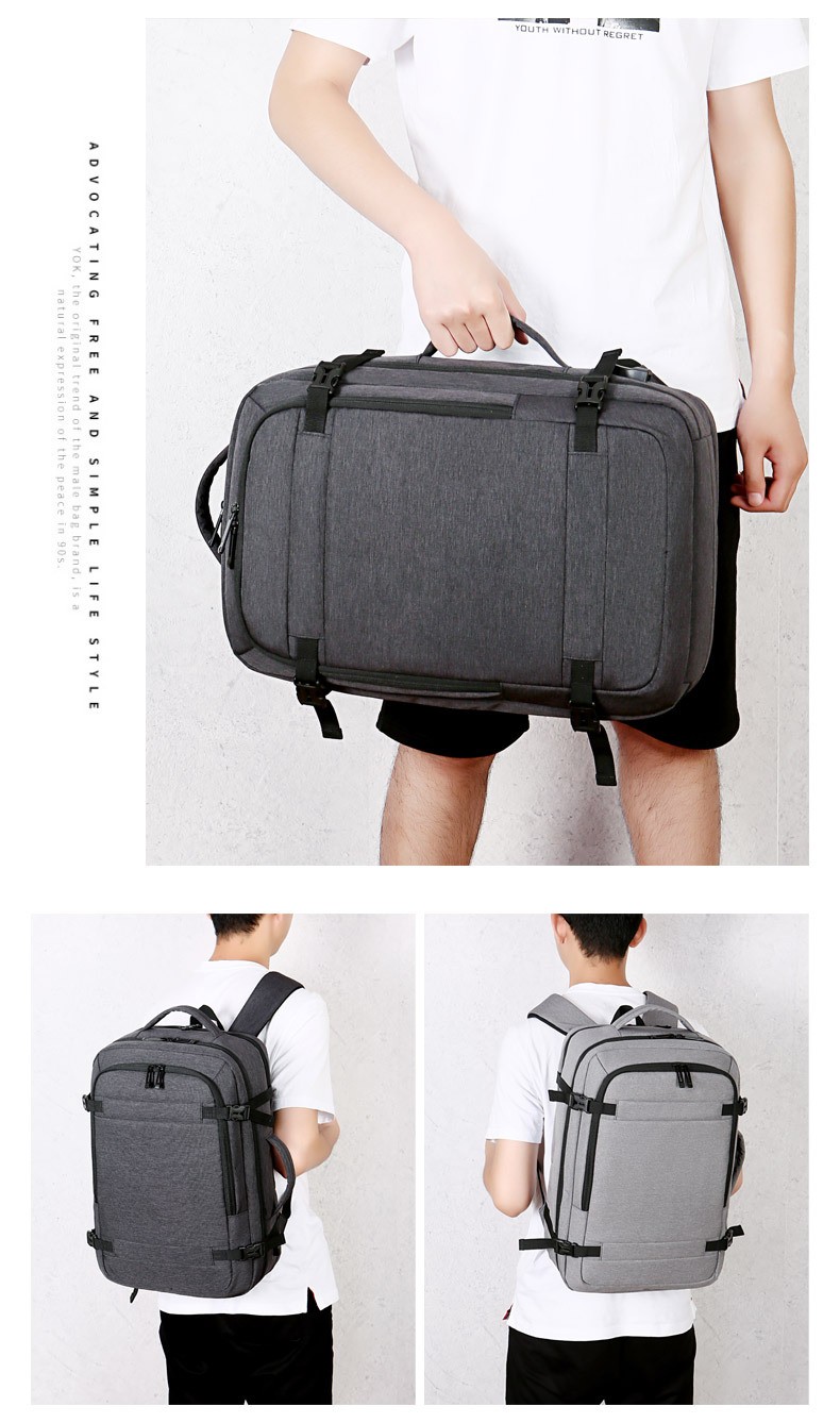 New large-capacity backpack for outdoor travel, Oxford cloth multi-functional USB computer backpack for male and female students detail image 18