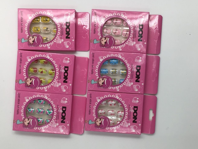 Children DON rose box color printed nail nail plate color mix thumbnail