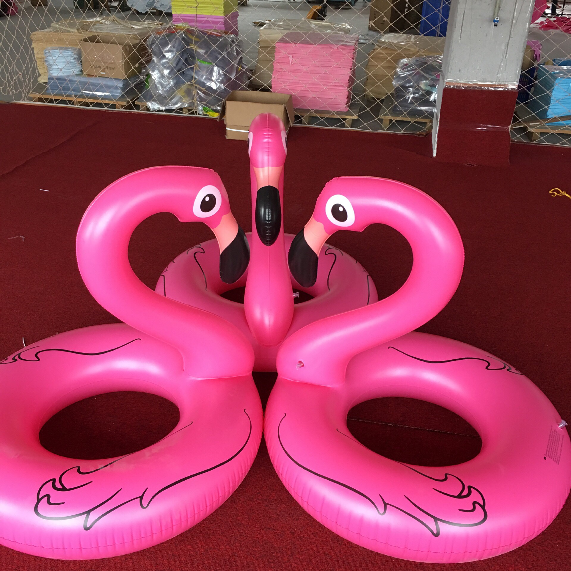 Factory wholesale 90cm inflatable PVC flamingo swimming rings and unicorn mount water rings undefined