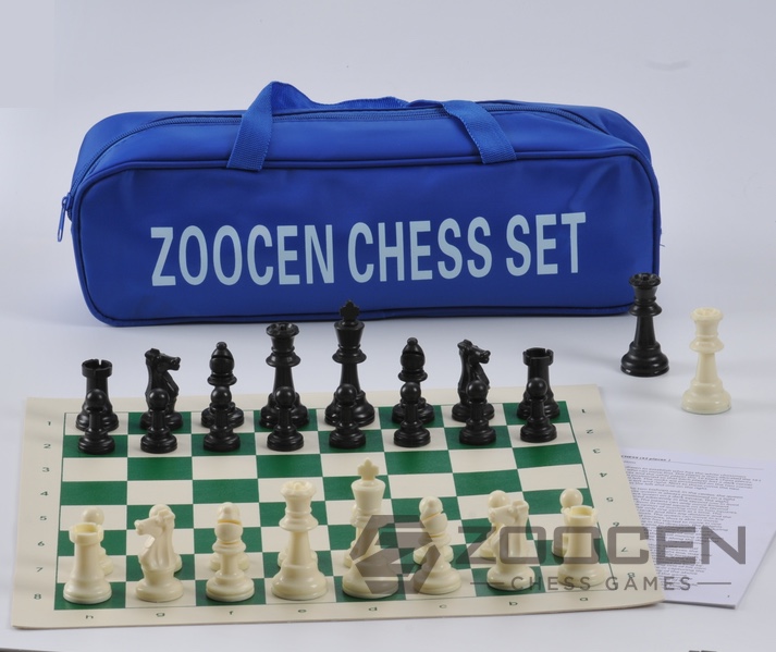 手提包皮革棋盘国际象棋ZOOCEN High Quality 3 inch Chess Pieces & 13 inch Leather Chess Board with handbag