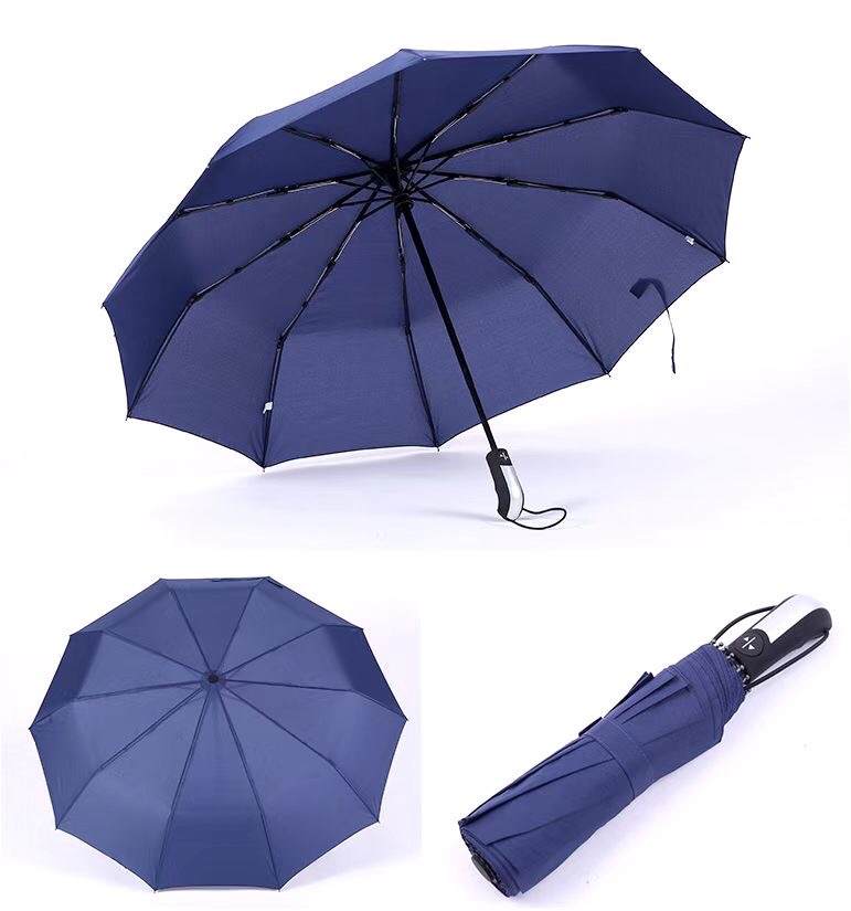 厂家直销 自动三折伞 晴雨伞 折叠雨伞