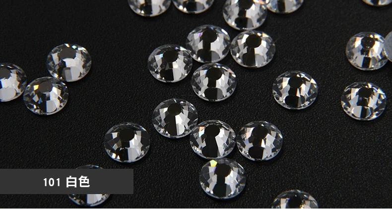 Best-selling accessory: yhb hot diamond round white clothing, wedding dress decoration, nail drill diy detail image 1