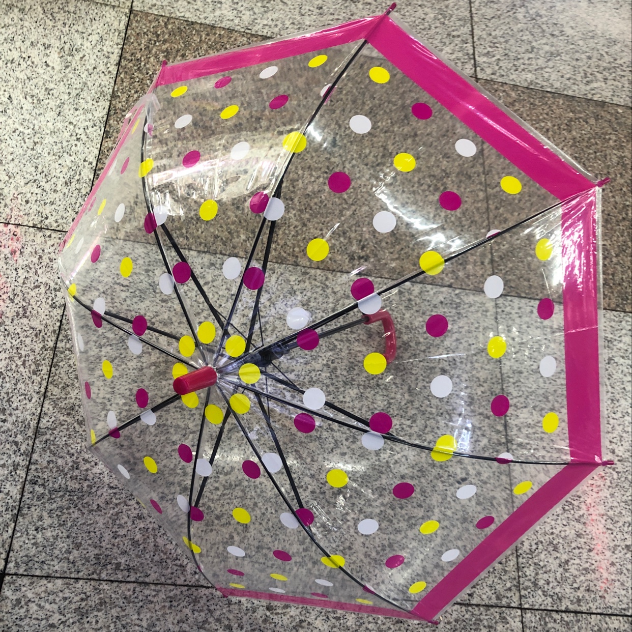 50 cm PoE polka dot umbrella details Picture