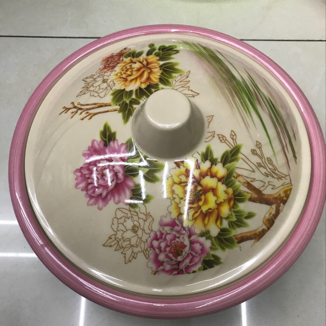 粉色系列盖碗图