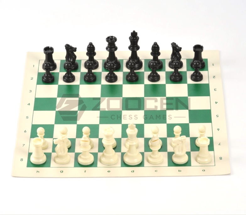 手提包皮革棋盘国际象棋ZOOCEN High Quality 3 inch Chess Pieces & 13 inch Leather Chess Board with handbag白底实物图