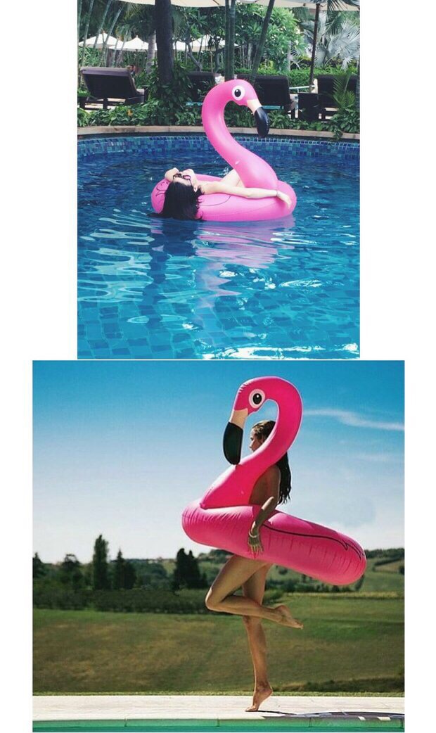 Factory wholesale 90cm inflatable PVC flamingo swimming rings and unicorn mount water rings undefined