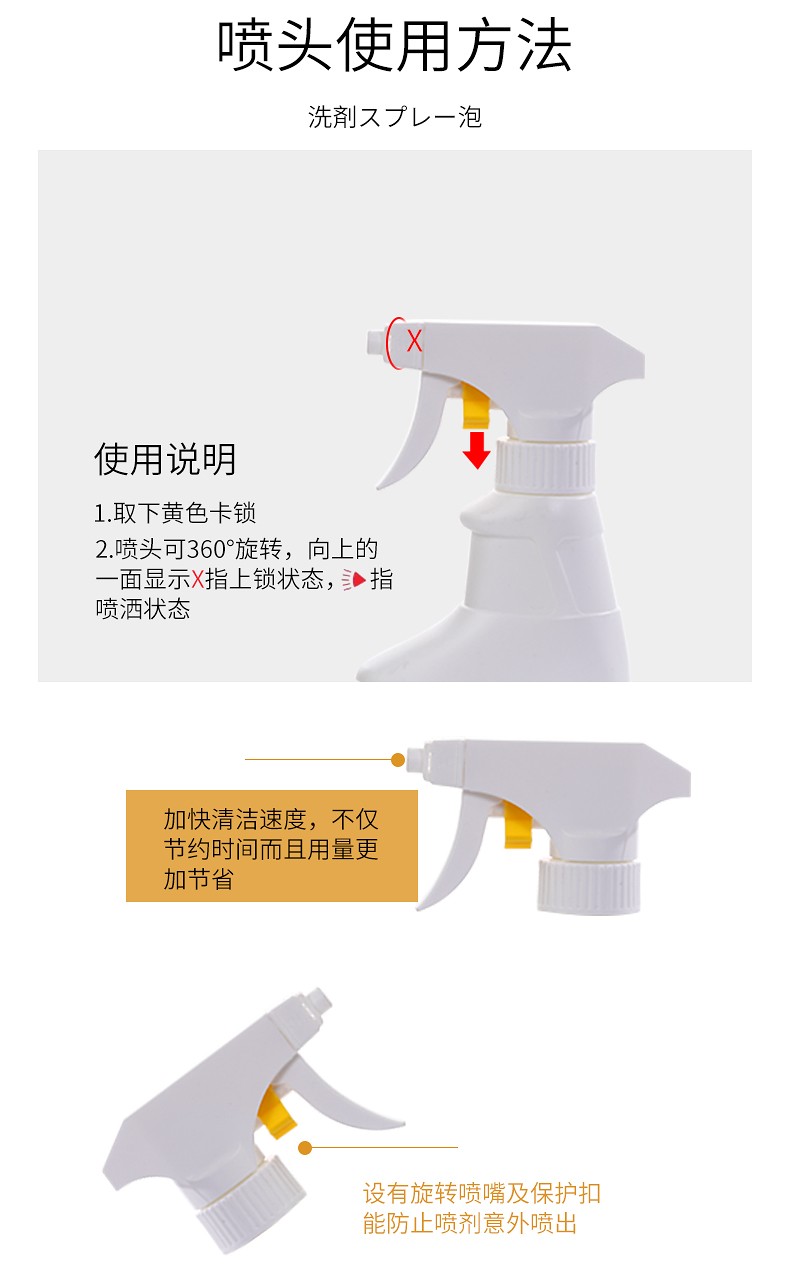 日本进口rocket火箭石碱卫生间清洗剂泡沫洁厕剂厕所清洁剂300ml详情图8