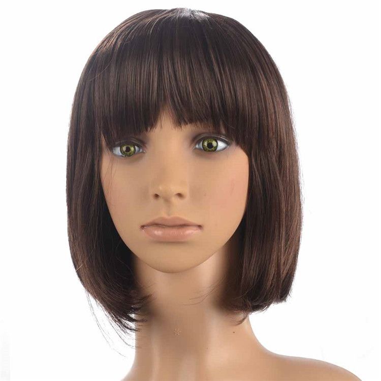 New short Bob wigs made of synthetic fiber and high-temperature silk from Europe and America