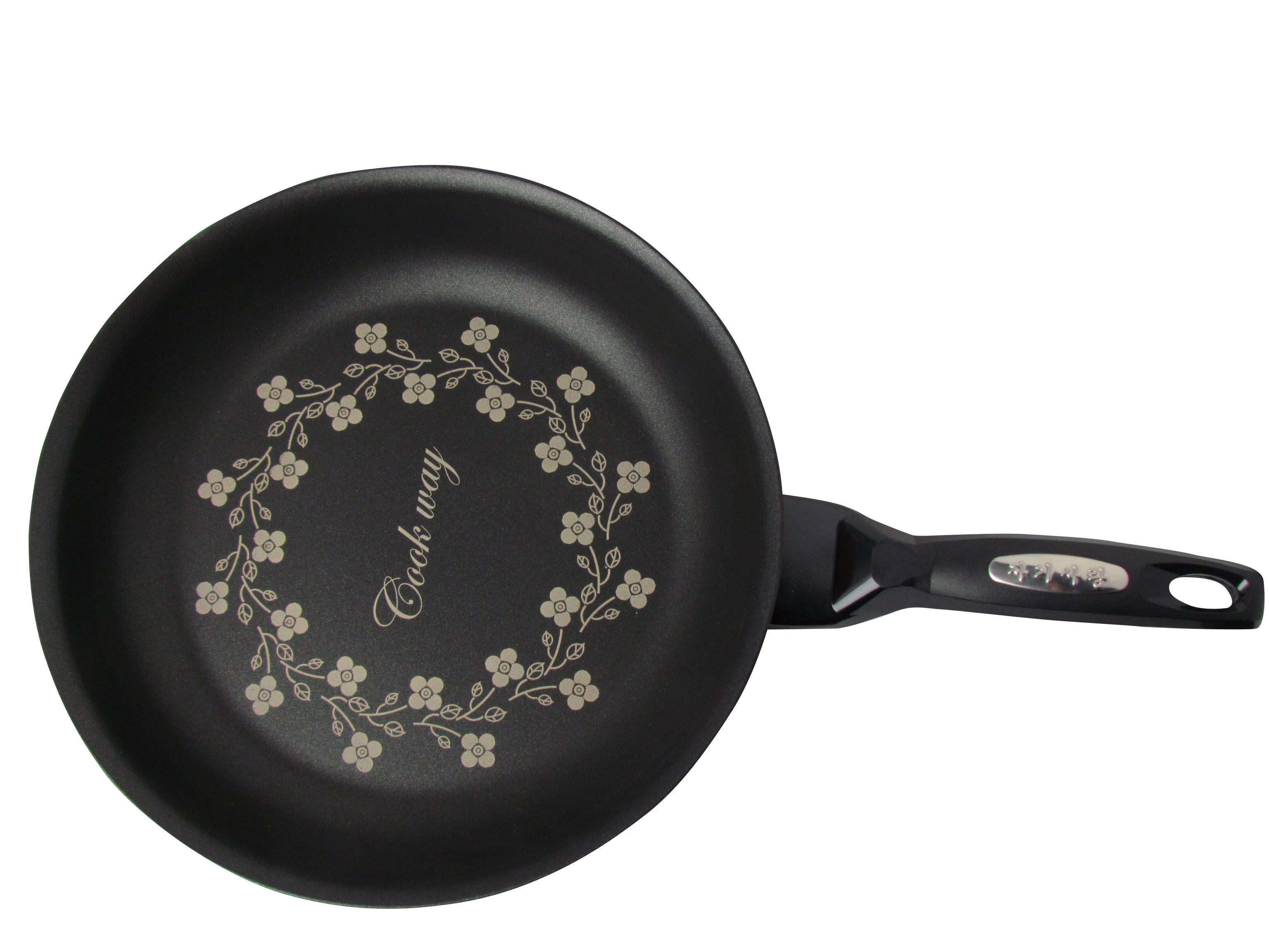 Kitchen Code: Korean original imported red diamond single-handled frying pan, 30cm Item Picture
