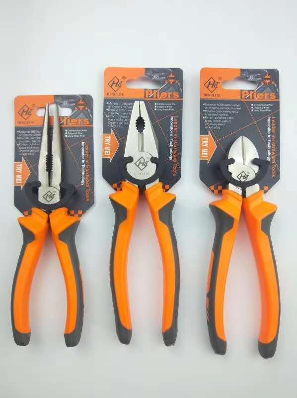 Steel head, oblique mouth, sharp nose pliers thumbnail