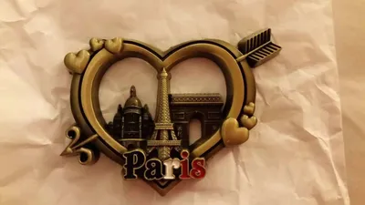 French Souvenir Metal Keychain Paris Souvenir Metal Fridge Magnets