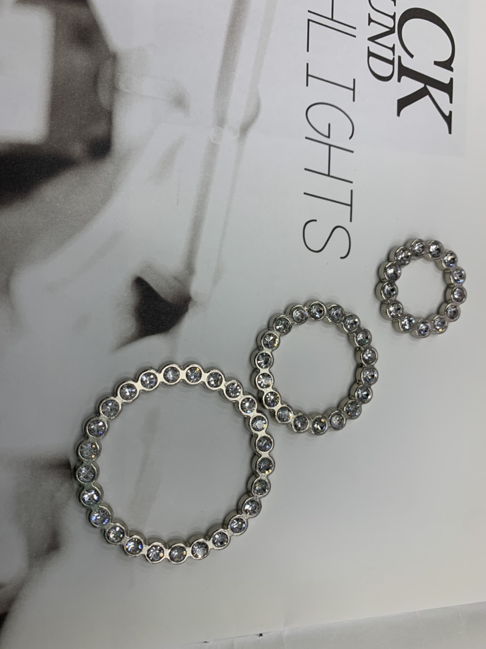 Clothing neckline ornaments sweater accessories hat ornaments metal ring point diamond shoe buckle thumbnail