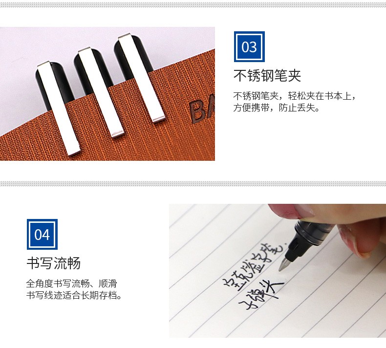 BK110 direct liquid water-based signature pen, student examination pen, office ballpoint pen pic 9