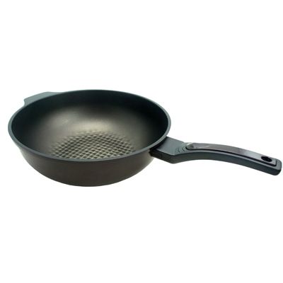 Kitchen Code: Korean Imported Kitchenware 3D Universal Brown Diamond Non-stick wok 32cm (Lid not included) Application Scenario