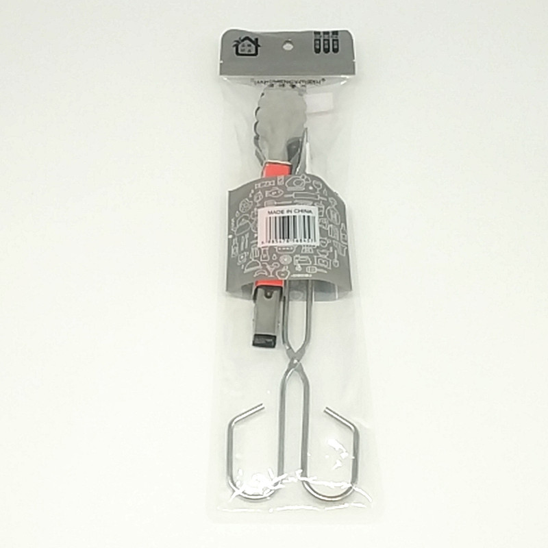 Two-piece set of stainless steel food tongs, food tongs, bread tongs. Kitchen gadgets