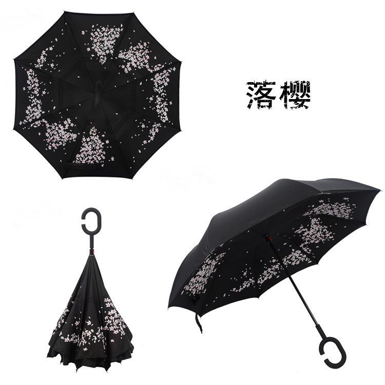 Straight Car Cherry Blossom Umbrella