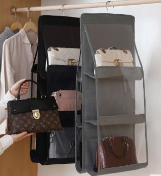 The bag receives hangs the bag to hang the cloth after the door art dustproof household chest receives the shelf the dormitory magic implement clothes kitchen carries the thing bag