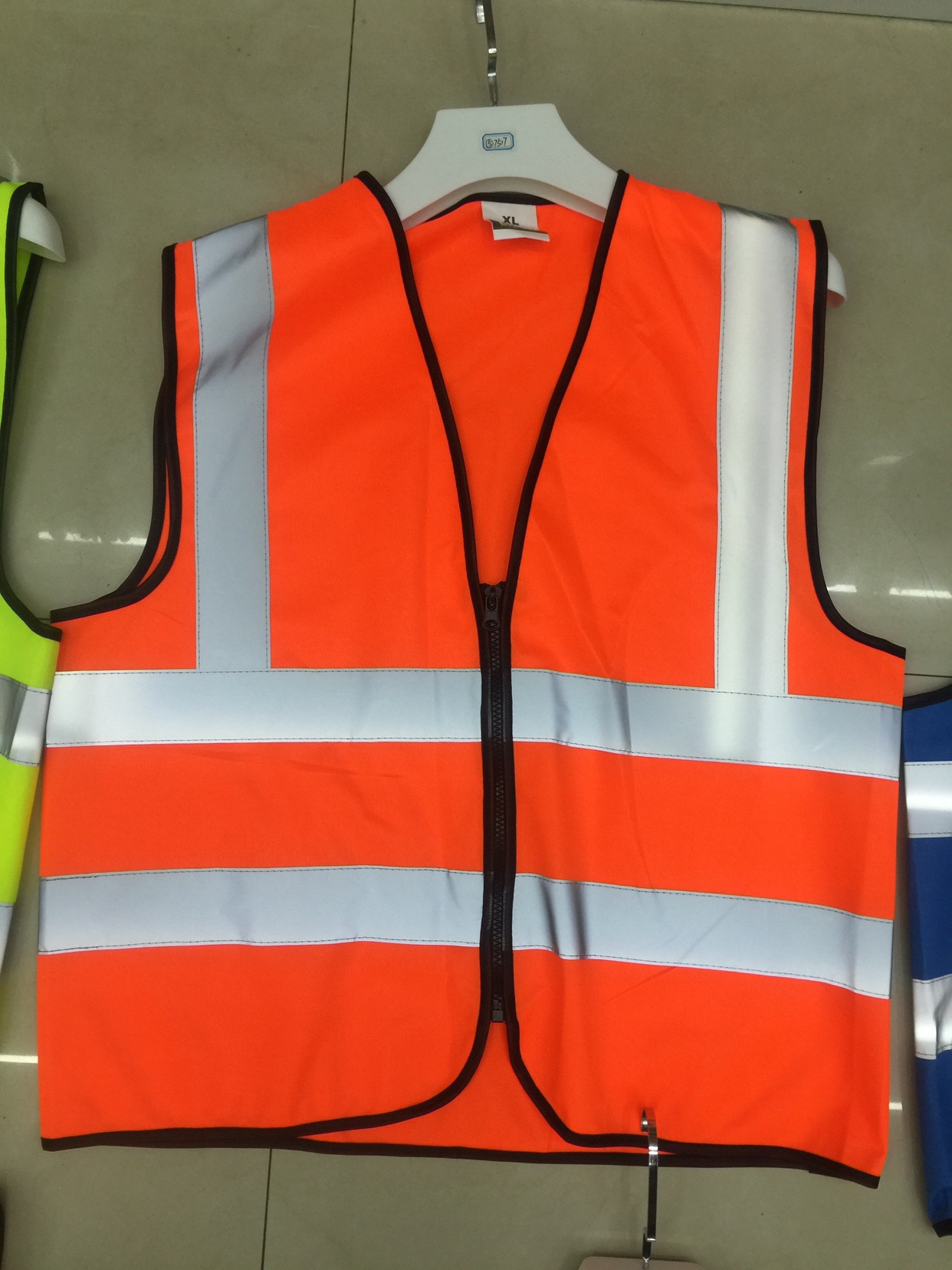反光背心施工程荧光马交通路政安全衣服可印字，017针织面料5色混装详情图8