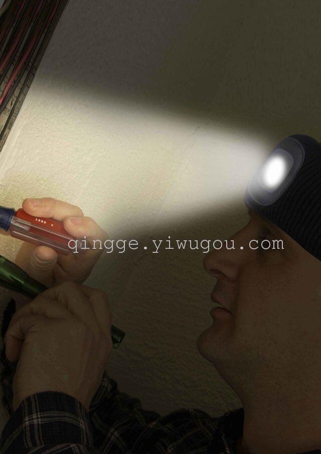  厂家直销 USB充电帽 头灯帽 发光帽 可定制详情7