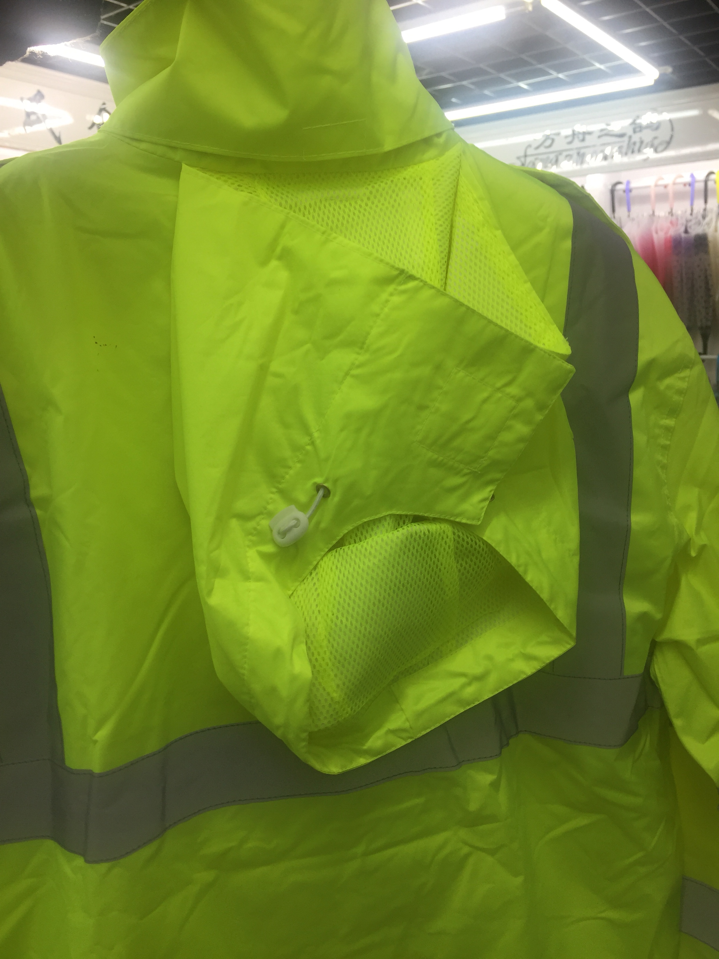 150D面料反光雨衣套装，适合市政交通工地206款细节图