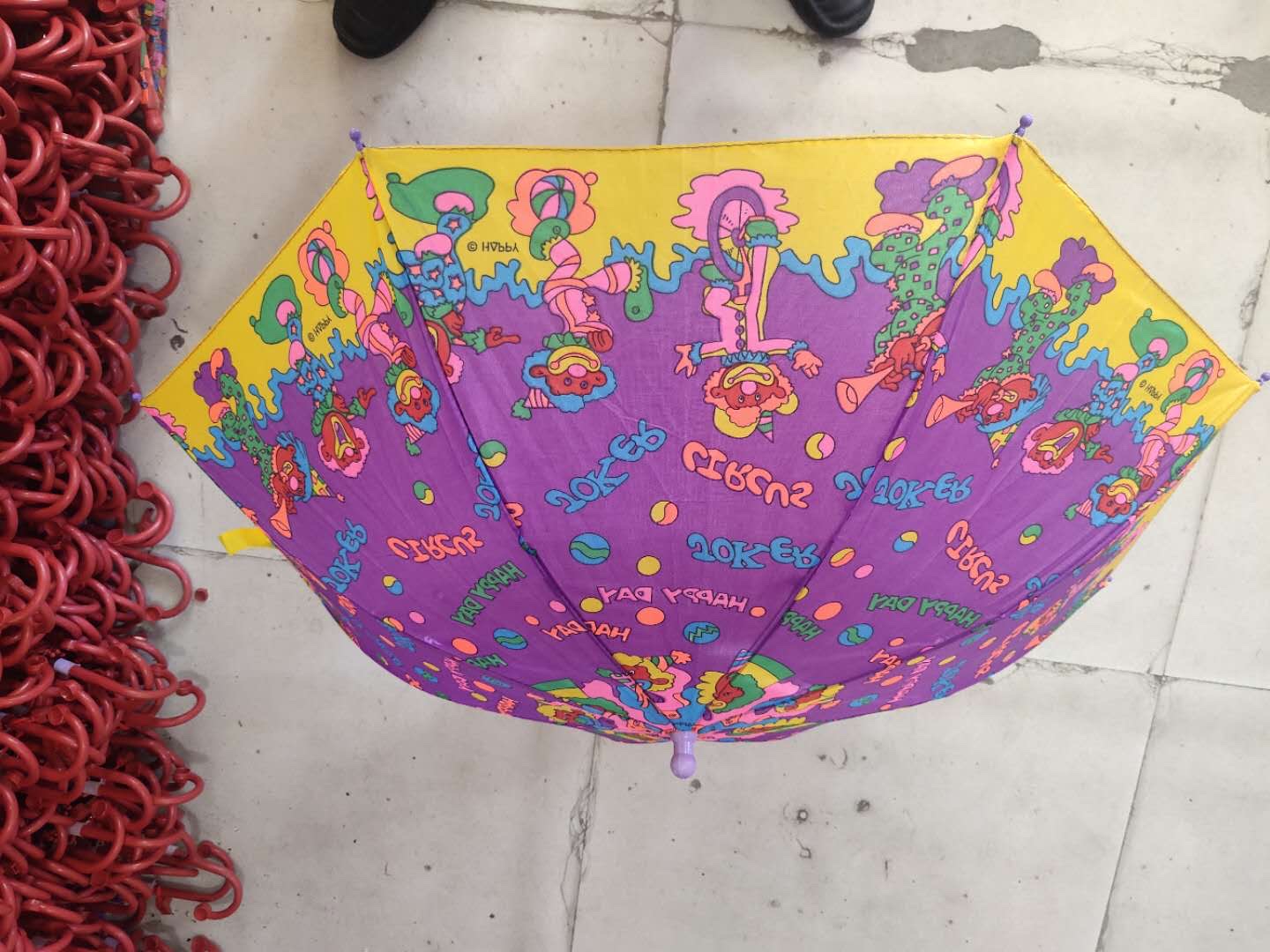 45cm8K nuevo patrón niño flor paraguas muchas flores detail image 6