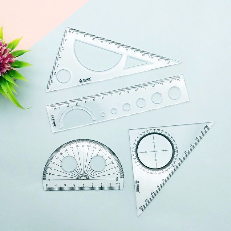 Factory direct sales 15cm Unicorn ruler set, cute Korean version, fresh and creative ruler set Application Scenario