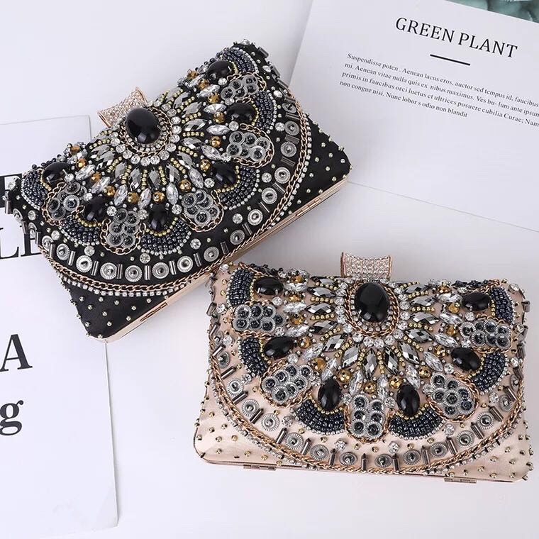 Hand Beaded Cheongsam Clutch Bag Dinner Evening Dress Bag Wedding Wedding Bridal Bag