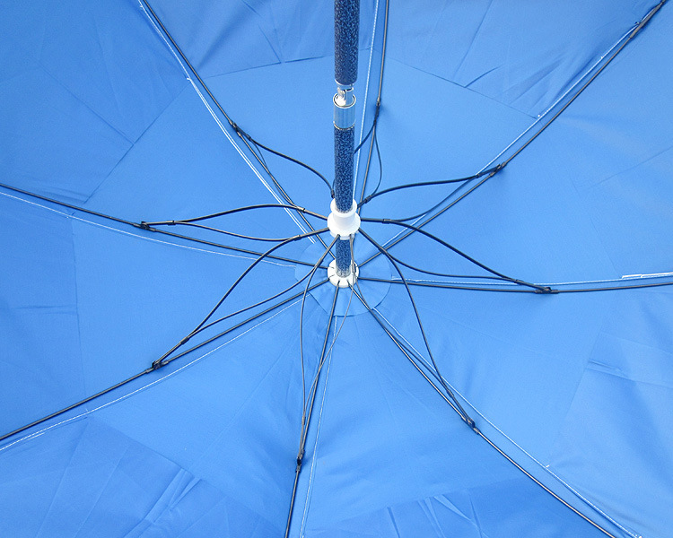 Painted steel two-fold fishing umbrella, sunshade fishing gear, fishing supplies, sun-protective folding sun umbrella detail image 3