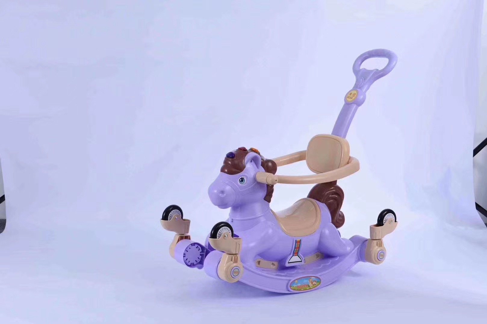 Children's stroller rocking horse detail image 1