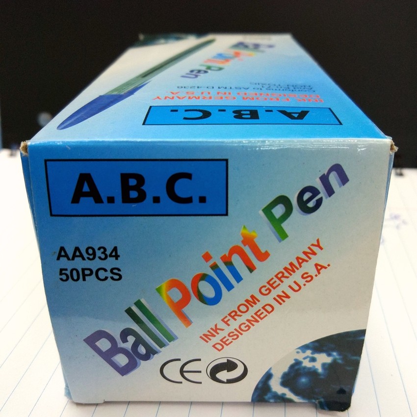 Vp934 Simple Plastic Ballpoint Pen 1.0 Copper Tip Smooth Hexagonal Ballpoint Pen 0.7 Minimalist Style details Picture