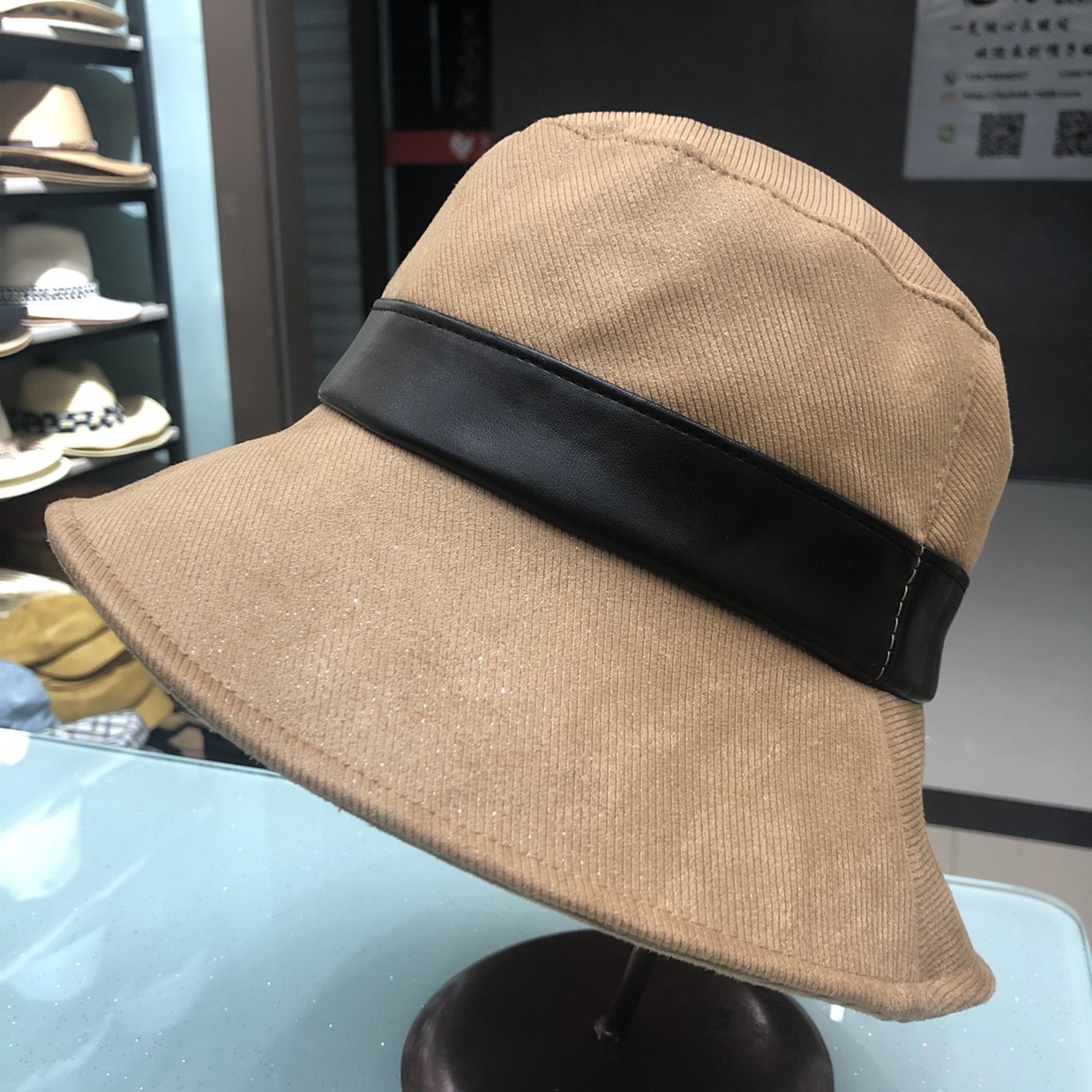 Plain Face Cover Suede Fisherman Hat Female Autumn And Winter Show Face Small Solid Color Bucket Basin Hat Male Trend undefined
