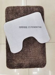 TPR plush toilet seat 2-piece non-slip toilet seat Indoor combination toilet seat 2-piece foot mat