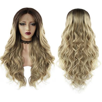 New type of synthetic fiber hair cover for European and American wavy long curls details Picture