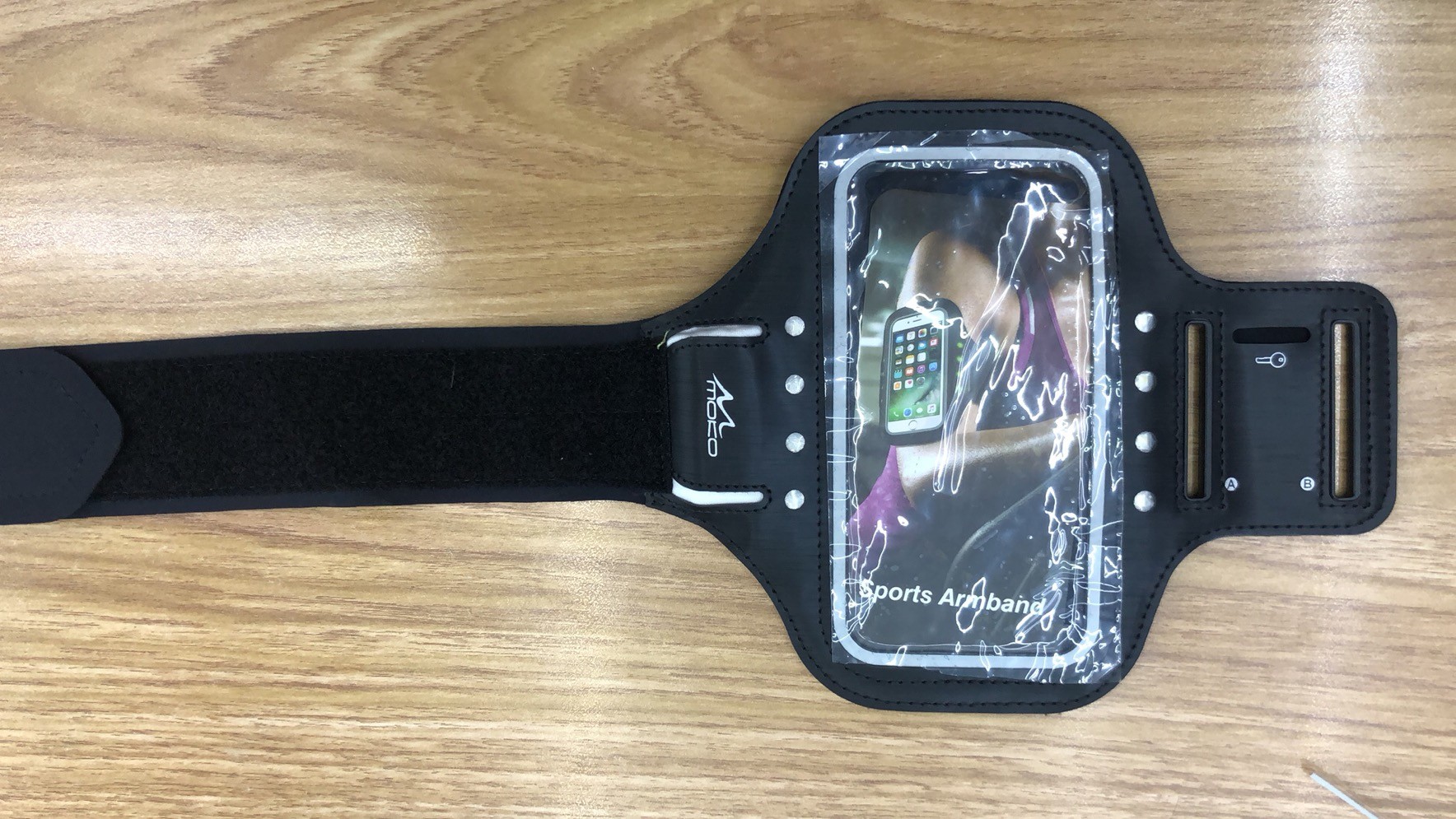 自发电LED手机臂带，黑科技大屏幕手机臂带，运动手机臂包 手机袋详情图1