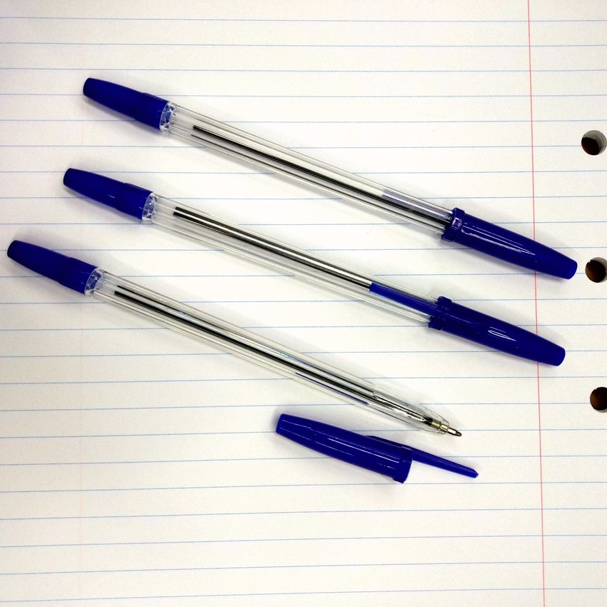 Vp583 Simple Plastic Ballpoint Pen 1.0 Copper Tip Smooth Hexagonal Ballpoint Pen Minimalist Style undefined