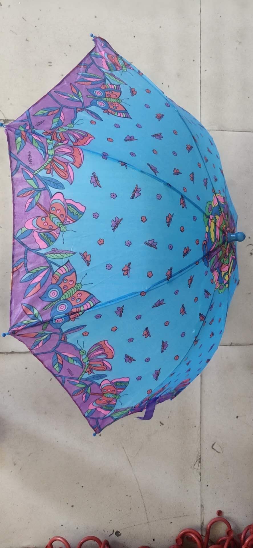45cm8K nuevo patrón niño flor paraguas muchas flores detail image 2