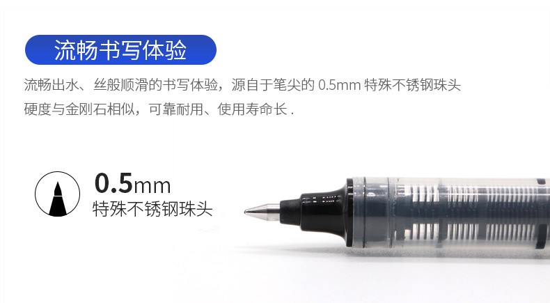 BK110 direct liquid water-based signature pen, student examination pen, office ballpoint pen pic 4