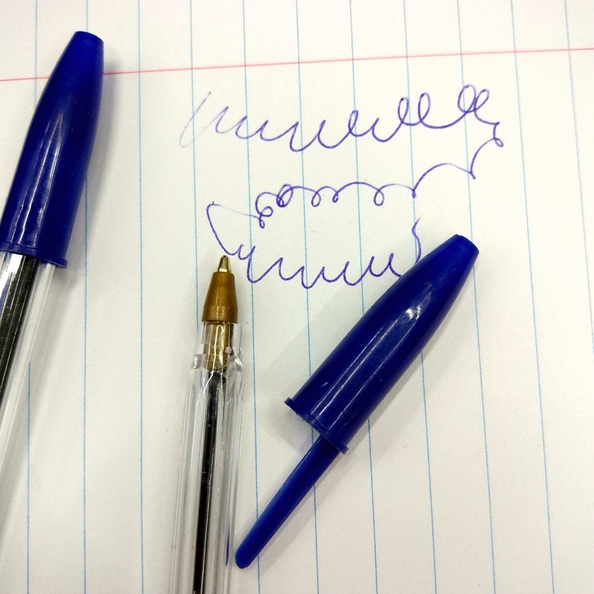 Vp934 Simple Plastic Ballpoint Pen 1.0 Copper Tip Smooth Hexagonal Ballpoint Pen 0.7 Minimalist Style undefined