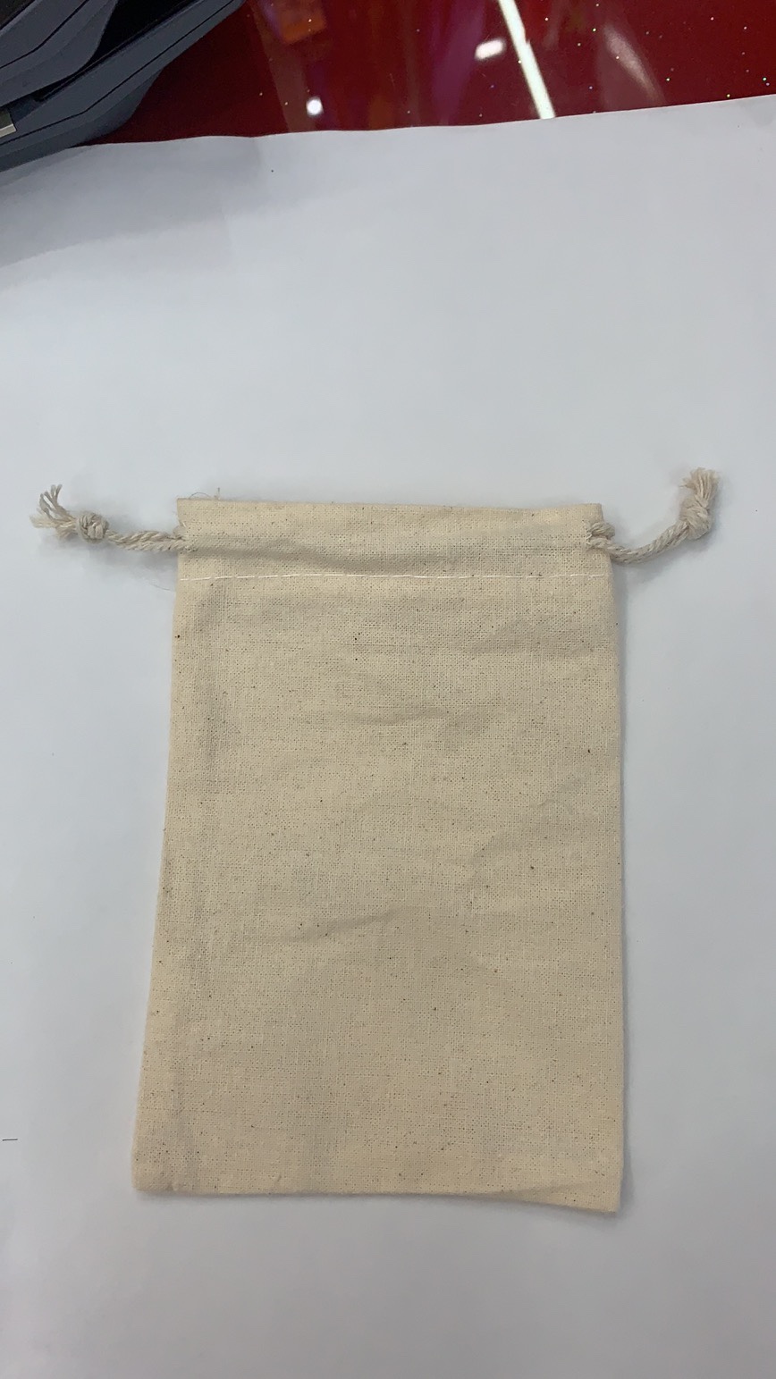 Drawstring bag, cotton bag, jewelry packaging bag detail image 3