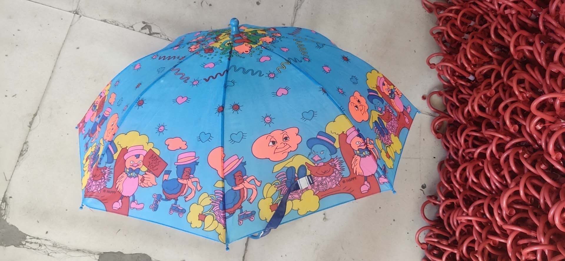 45cm8K nuevo patrón niño flor paraguas muchas flores Item Picture