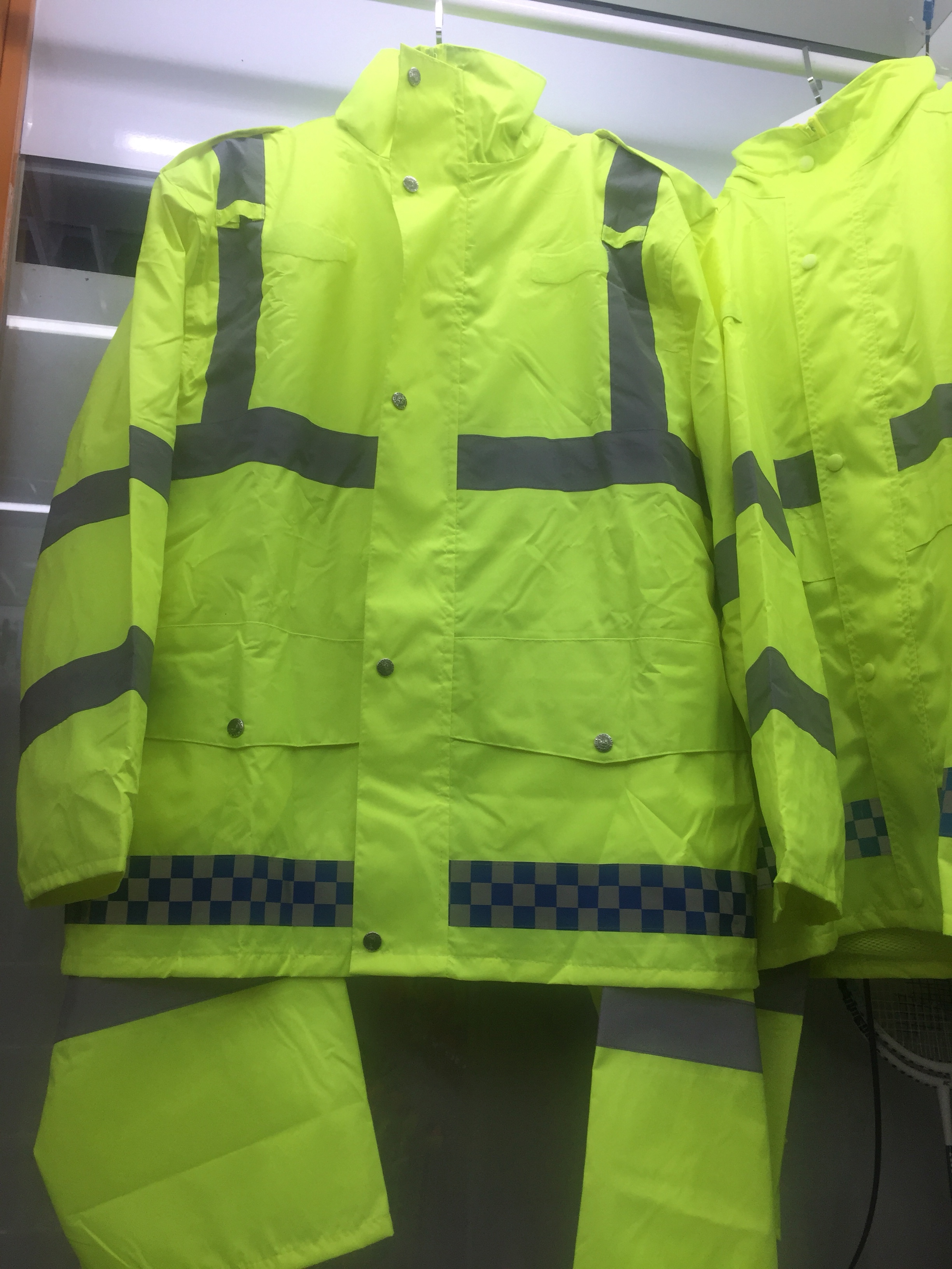 300D面料交通路政安全衣服套装雨衣可印字产品图