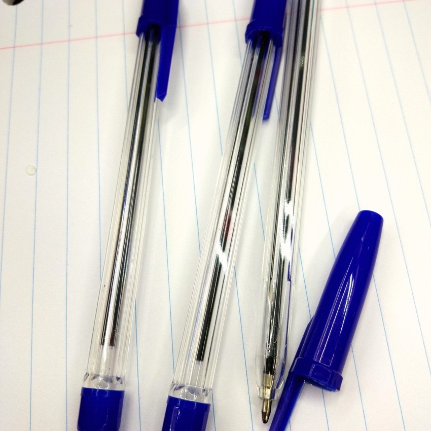 Vp583 Simple Plastic Ballpoint Pen 1.0 Copper Tip Smooth Hexagonal Ballpoint Pen Minimalist Style details Picture