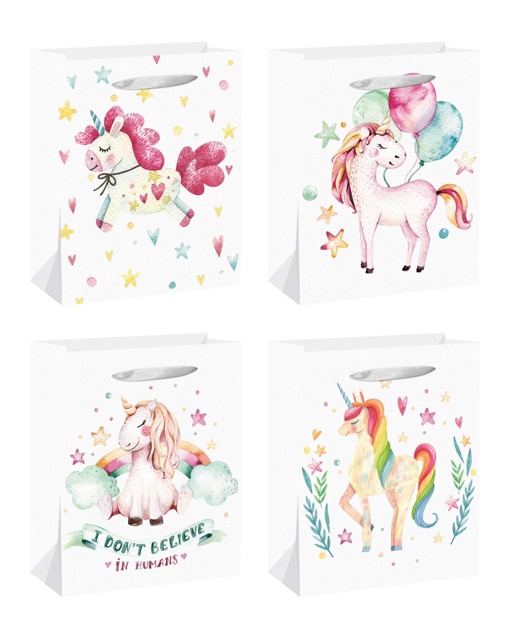 Unicorn cartoon gift Bag thumbnail