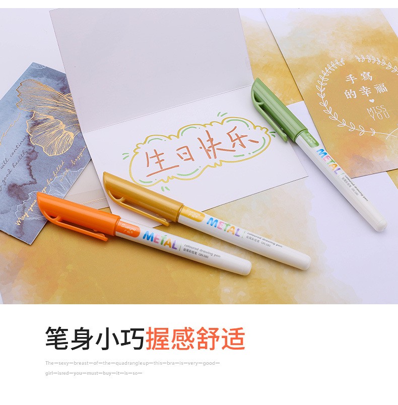 Brand direct sales: 580 12-color signature pens, greeting cards, DIY photo albums, black marker pens, and craft pens wholesale pic 8